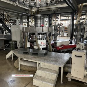 Used Extrusion blown film  line W&H Windmöller &Hölscher 2001 3 layer NCEX02140922